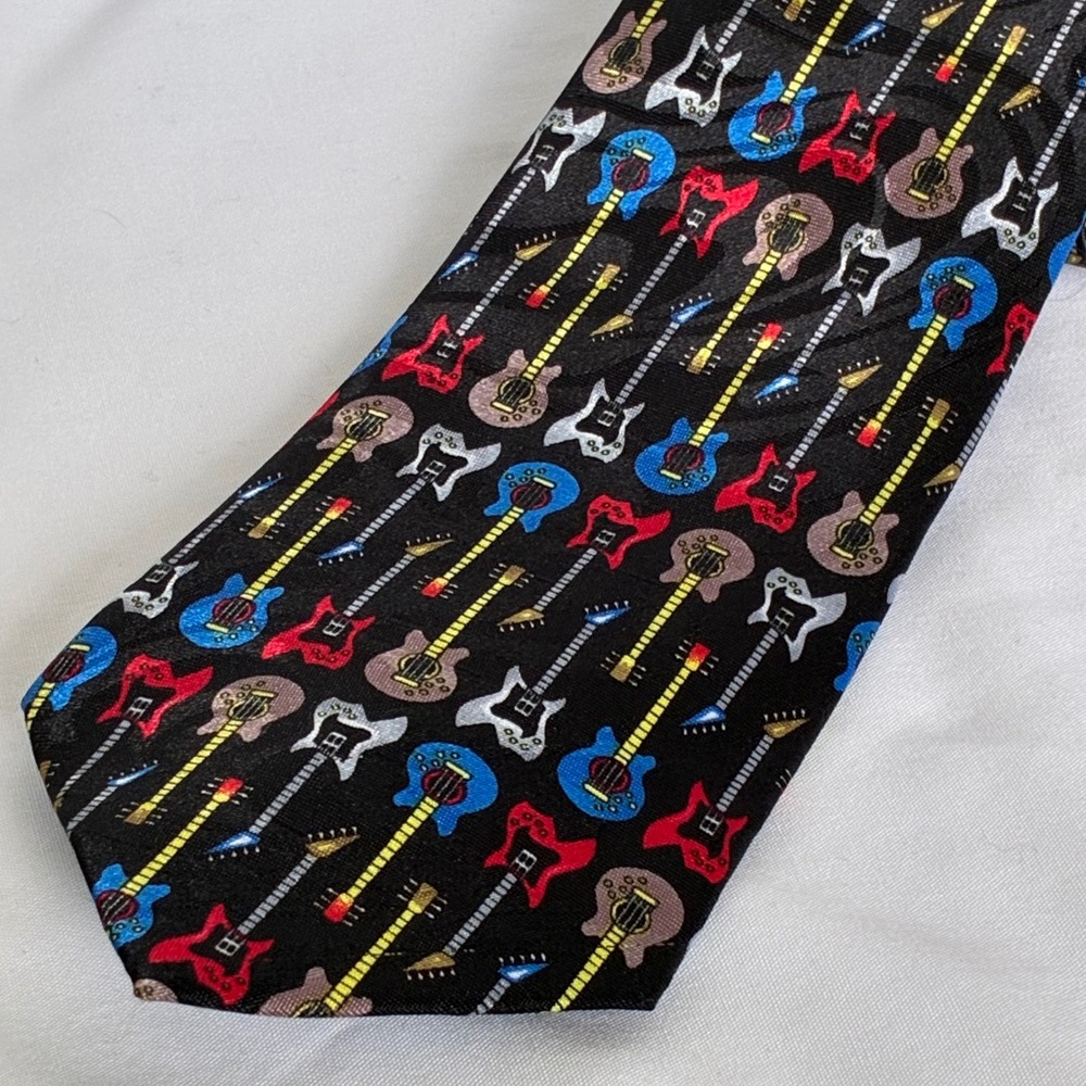 Steven Harris Necktie Guitar Music Hand Made Rock n Roll Band Teacher Concert
